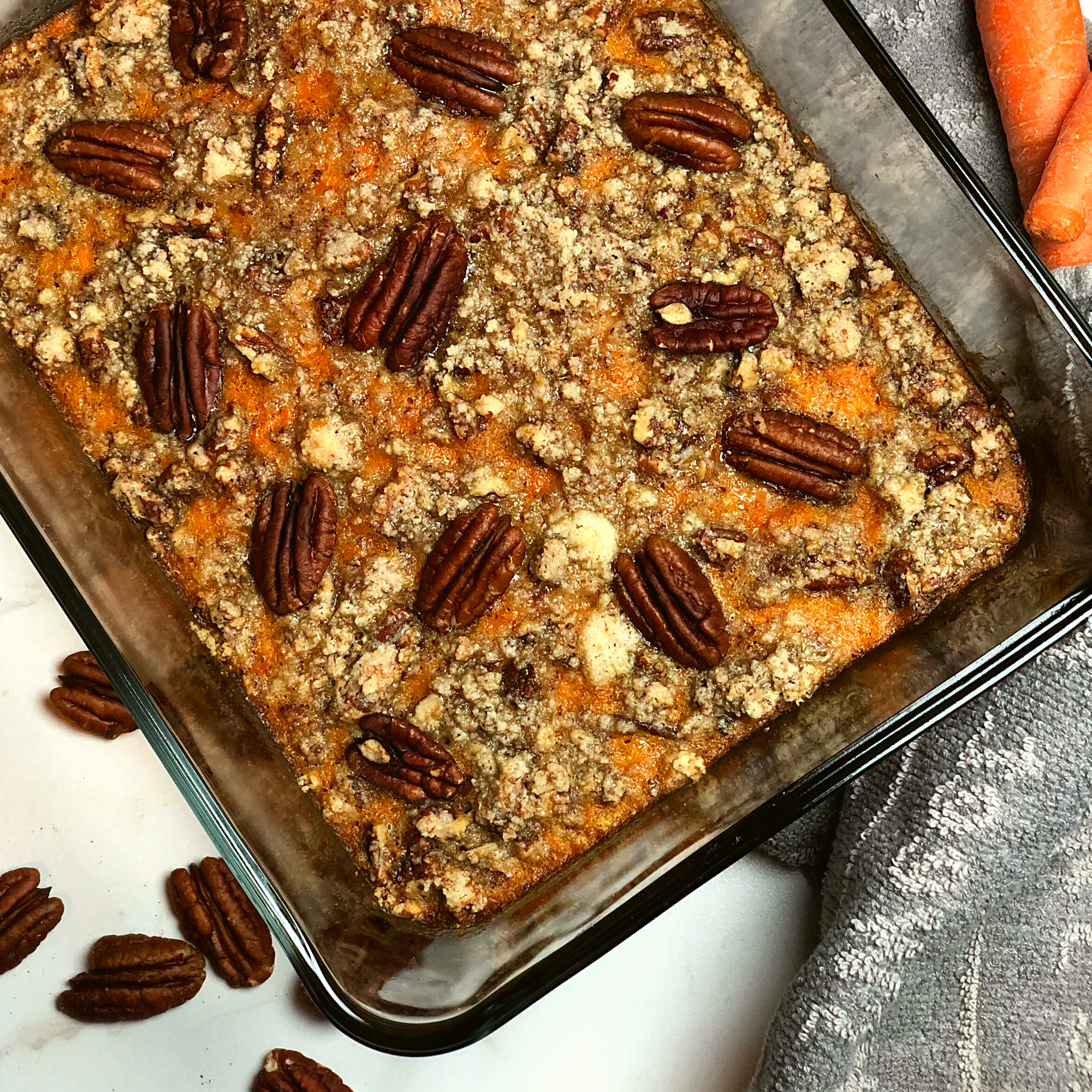 Carrot Pecan Soufflé