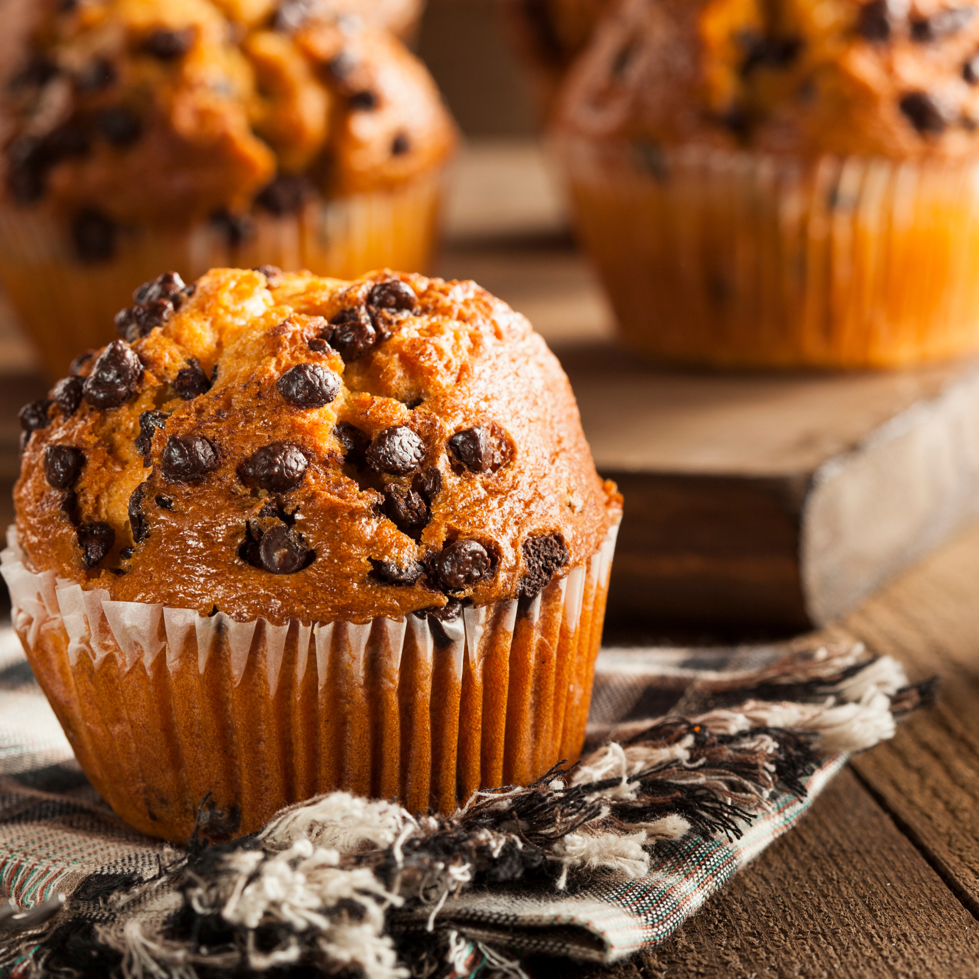 Grain Free Chocolate Chip Protein Muffins