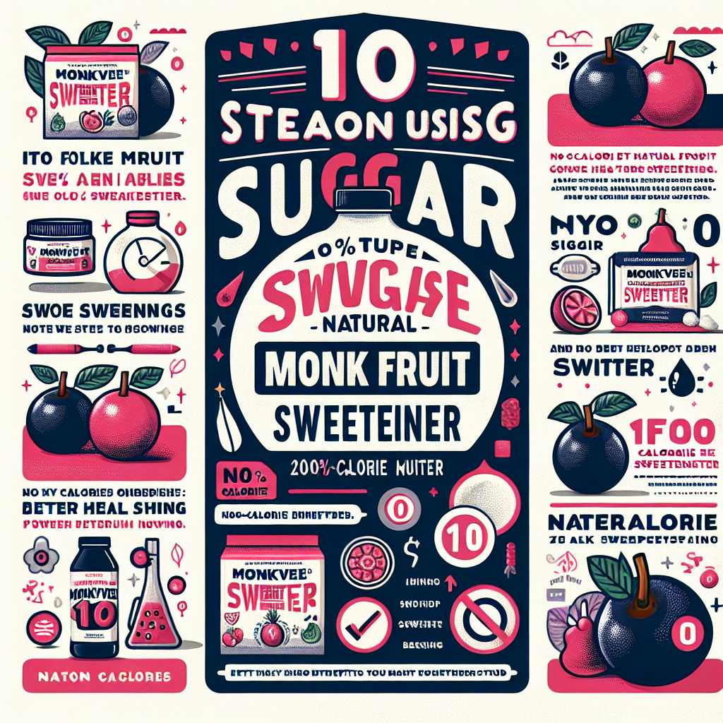 10 Reasons to Switch to MonkVee Monk Fruit 100% Natural Zero Calorie Sweetener