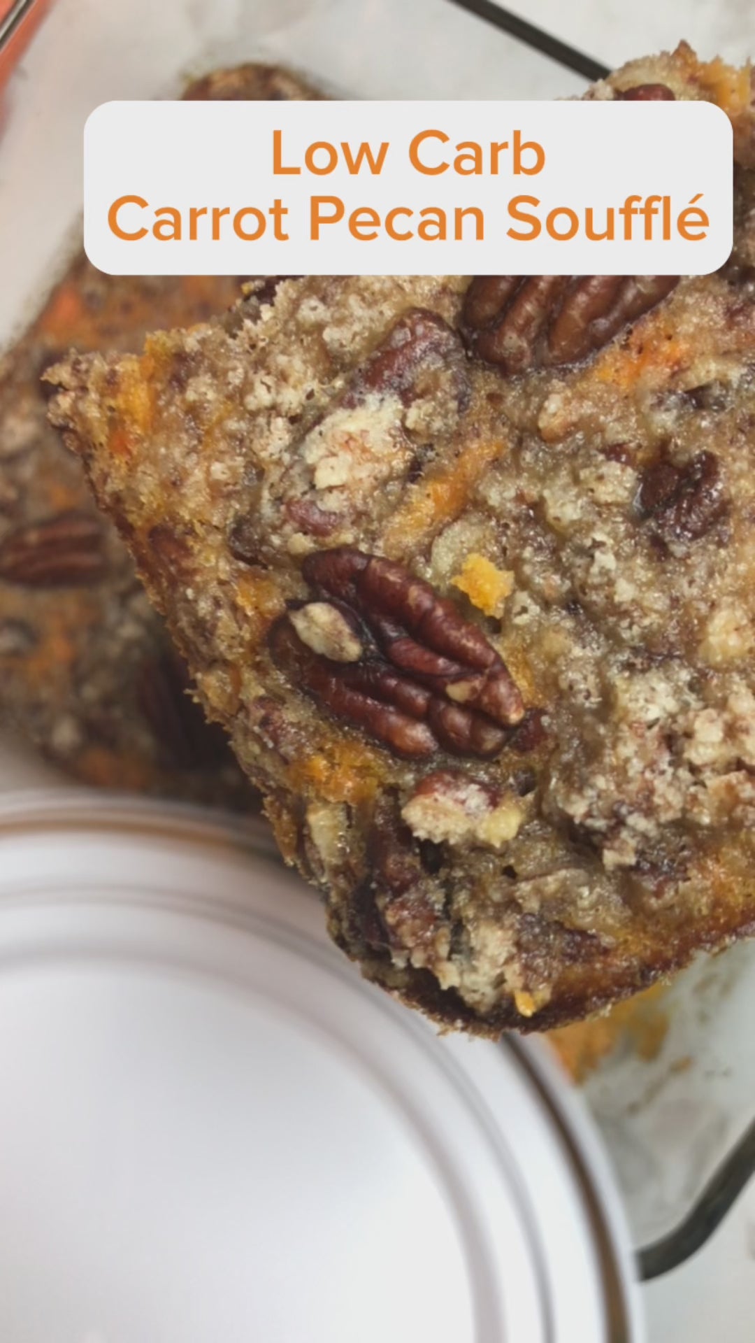 low carb carrot pecan soufflé recipe monk fruit monkvee.com