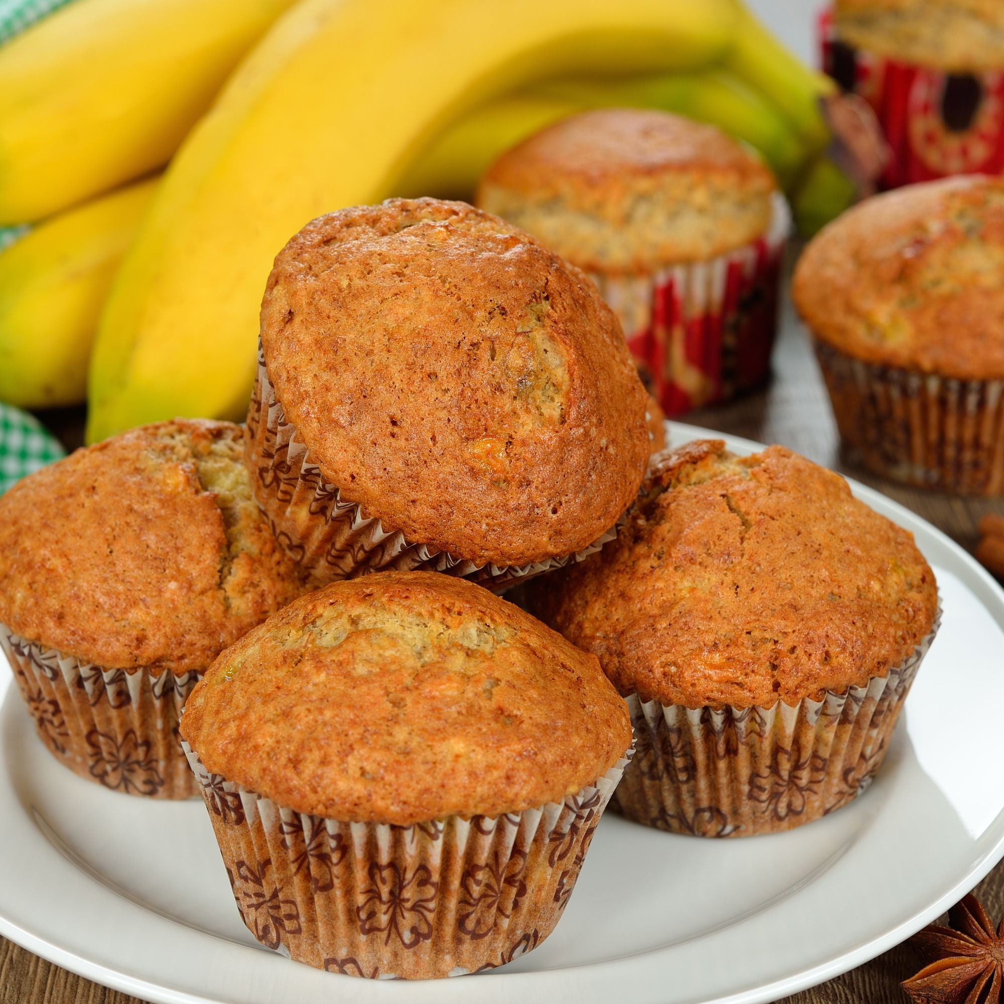 Low Carb Banana Almond Muffins - Zero Added Sugar or Oil and Grain Free