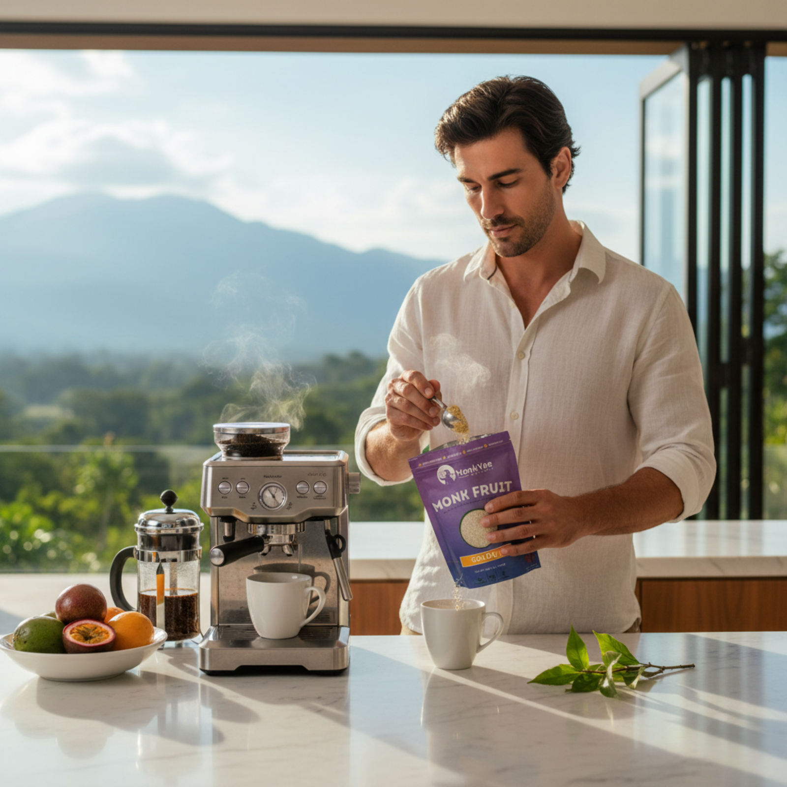 Monk Fruit Sugar - Golden, 100% Natural Sugar Replacement | MonkVee