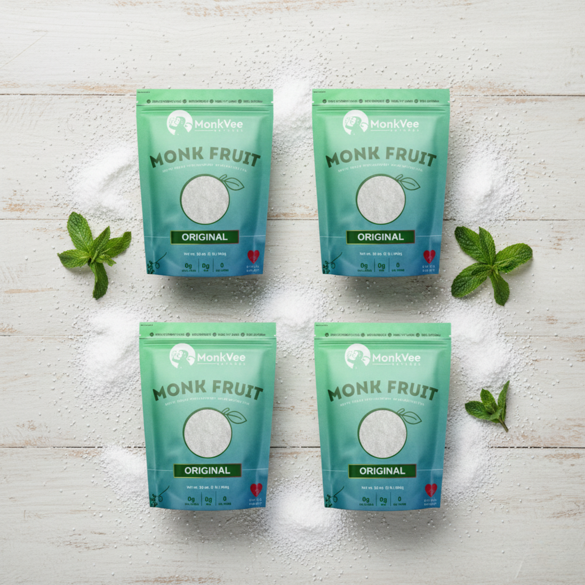 Monk Fruit Sweetener - Original, Natural Sugar Substitute | MonkVee