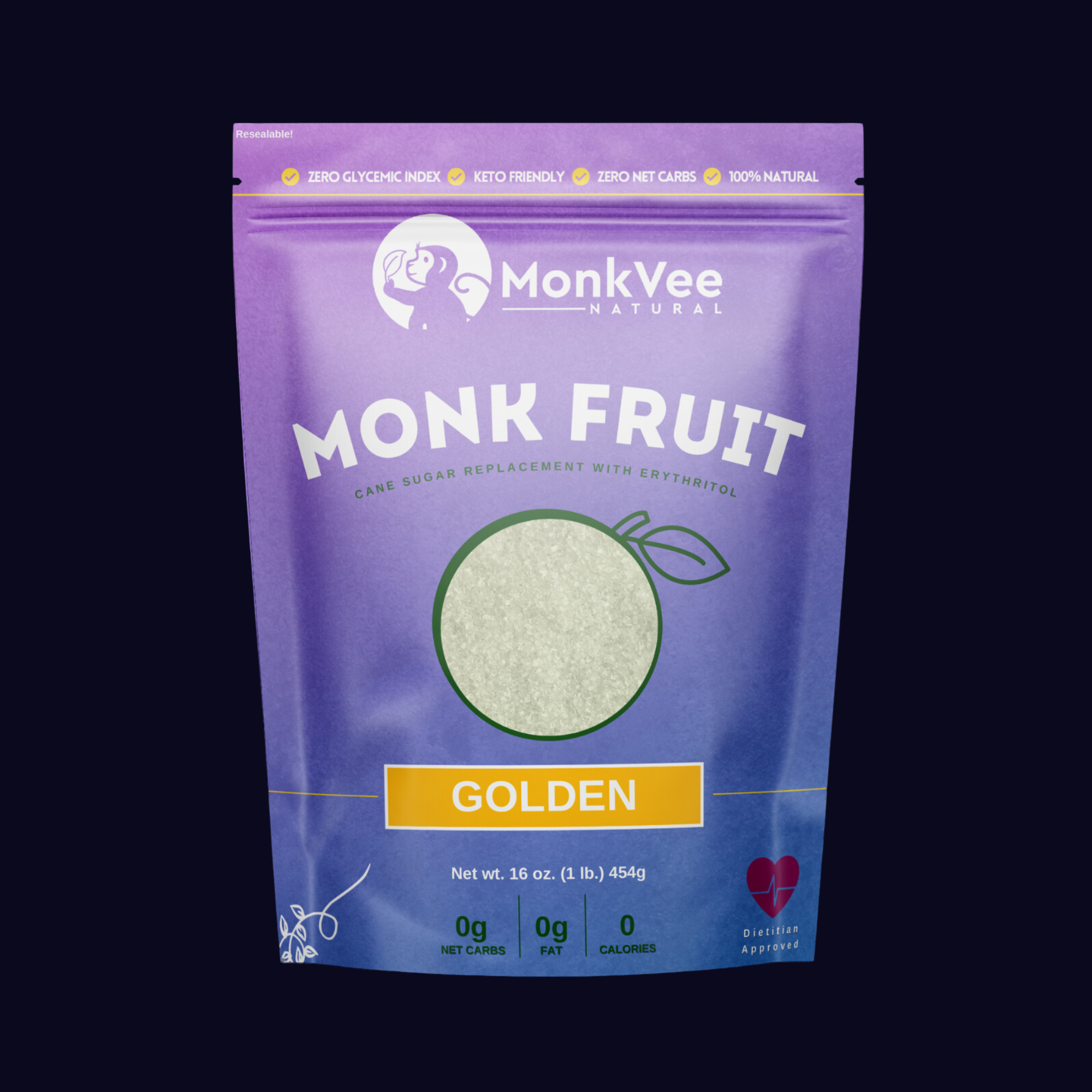 MonkVee® Golden Monk Fruit Sweetener